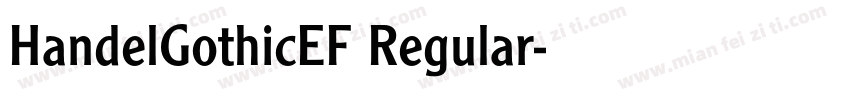 HandelGothicEF Regular字体转换